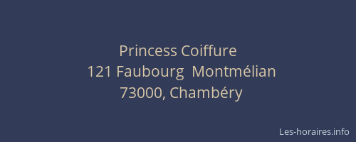 Princess Coiffure