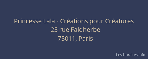 Princesse Lala - Créations pour Créatures