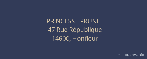 PRINCESSE PRUNE