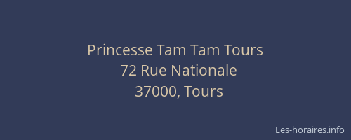 Princesse Tam Tam Tours