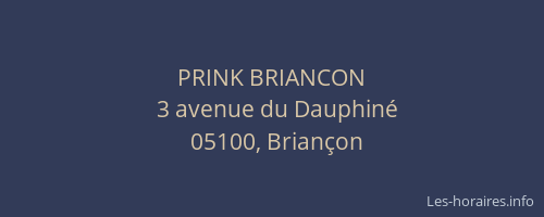 PRINK BRIANCON