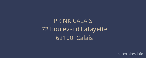 PRINK CALAIS