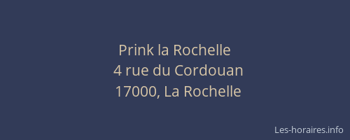 Prink la Rochelle