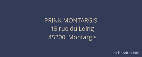 PRINK MONTARGIS