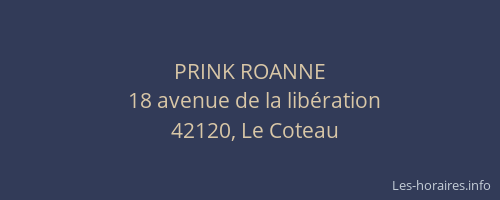 PRINK ROANNE