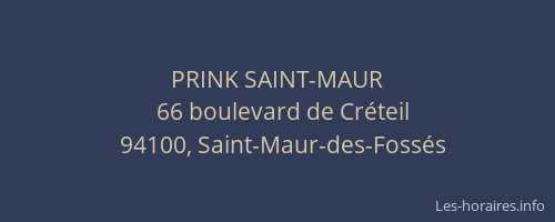 PRINK SAINT-MAUR