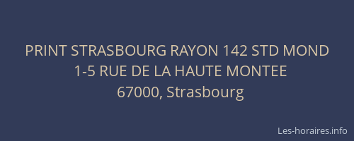 PRINT STRASBOURG RAYON 142 STD MOND