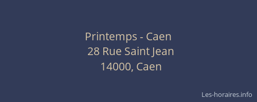 Printemps - Caen