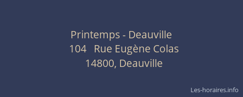 Printemps - Deauville