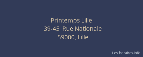 Printemps Lille