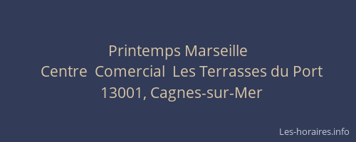 Printemps Marseille