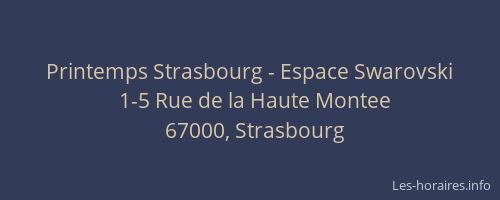 Printemps Strasbourg - Espace Swarovski