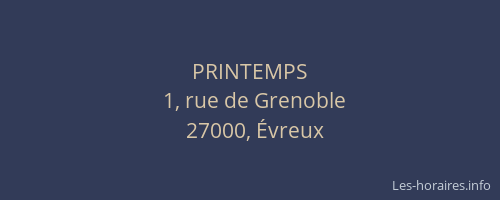 PRINTEMPS