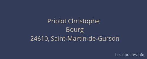 Priolot Christophe