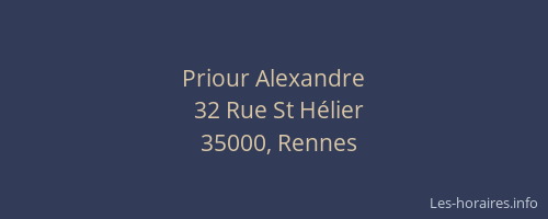 Priour Alexandre