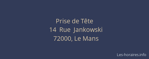 Prise de Tête
