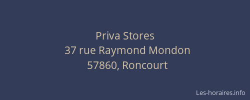 Priva Stores