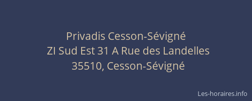 Privadis Cesson-Sévigné