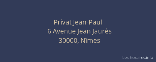 Privat Jean-Paul