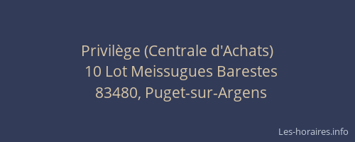 Privilège (Centrale d'Achats)