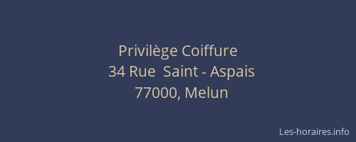 Privilège Coiffure