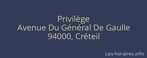 Privilège