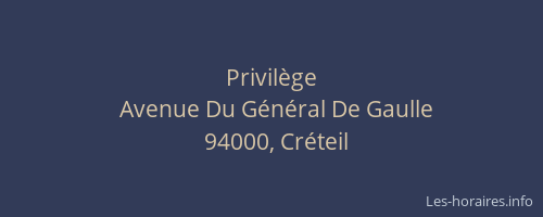 Privil&egrave;ge
