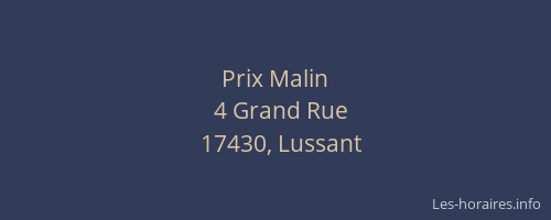 Prix Malin