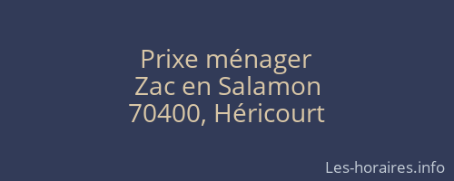 Prixe ménager