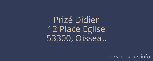Prizé Didier