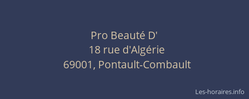 Pro Beauté D'