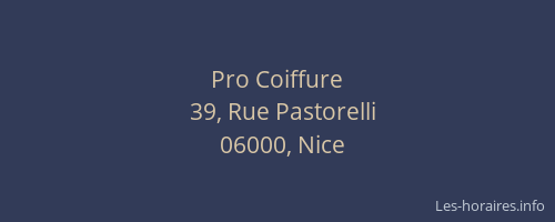 Pro Coiffure