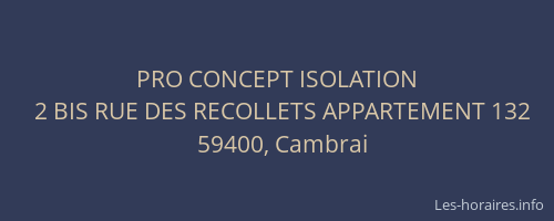 PRO CONCEPT ISOLATION