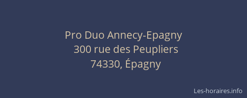 Pro Duo Annecy-Epagny