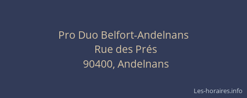 Pro Duo Belfort-Andelnans