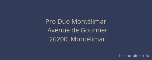 Pro Duo Montélimar