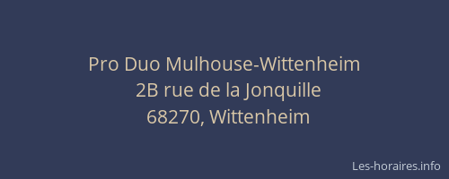 Pro Duo Mulhouse-Wittenheim