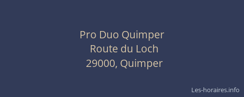 Pro Duo Quimper