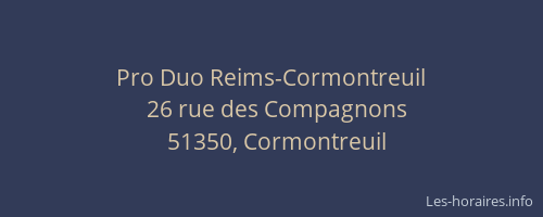 Pro Duo Reims-Cormontreuil