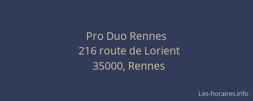 Pro Duo Rennes