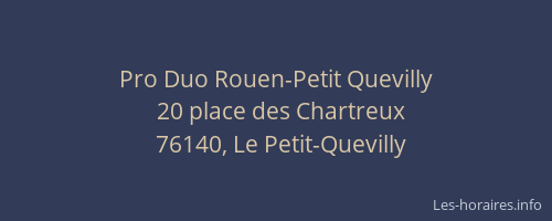 Pro Duo Rouen-Petit Quevilly