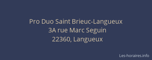 Pro Duo Saint Brieuc-Langueux