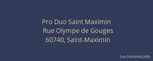 Pro Duo Saint Maximin
