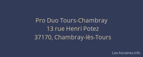 Pro Duo Tours-Chambray