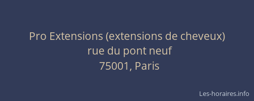 Pro Extensions (extensions de cheveux)