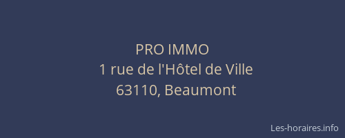 PRO IMMO
