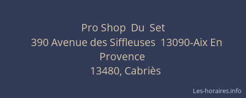 Pro Shop  Du  Set