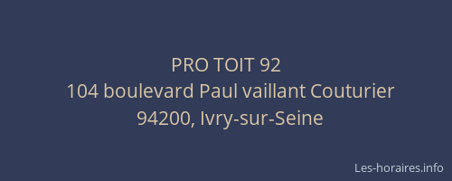 PRO TOIT 92
