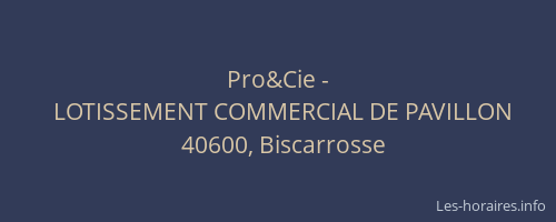 Pro&Cie -