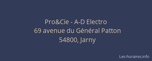 Pro&Cie - A-D Electro